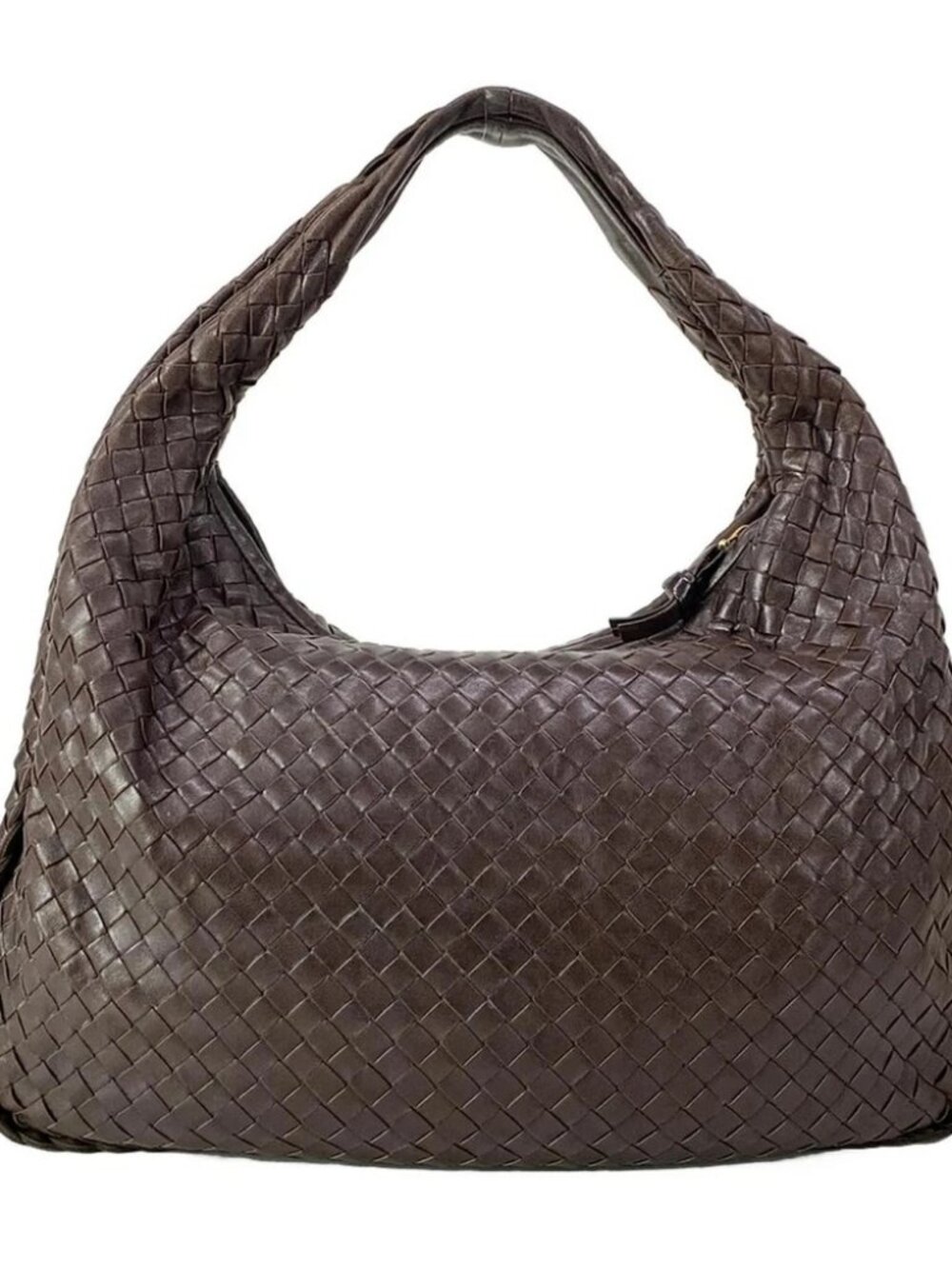 BOTTEGA VENETA Intrecciato - Dark Brown Leather Shoulder Bag - Picture 2 of 14